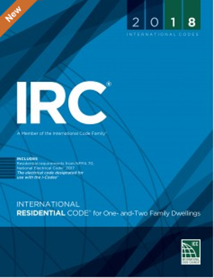 2018 ICC International Residential Code for One and Two Family Dwellings, Soft Cover